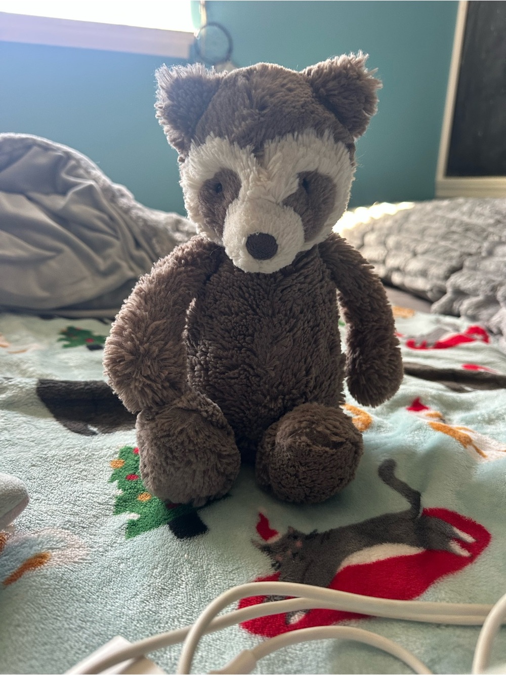 Jellycat Brown & Cream Raccoon Plush